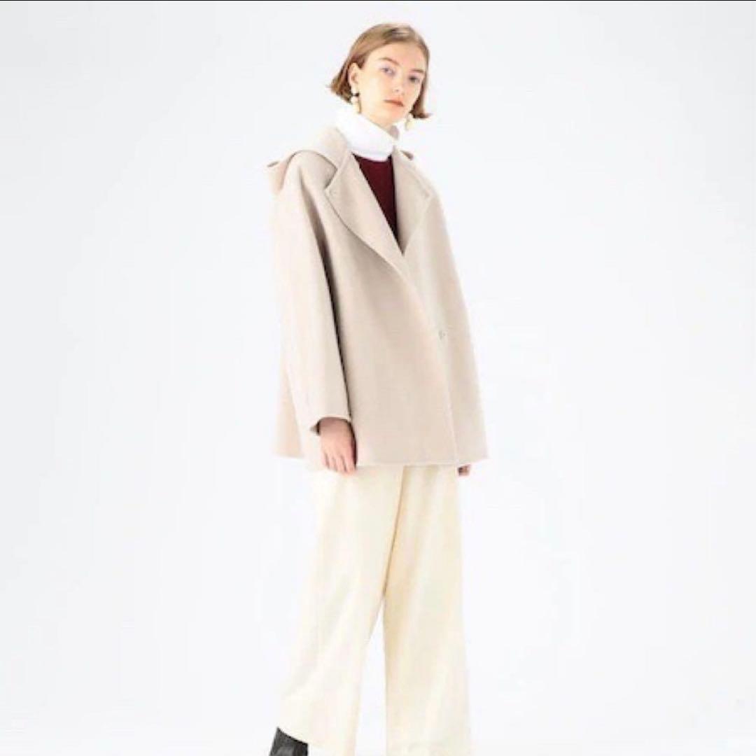 TOMORROWLAND BALLSEY ウールフード付きショートコート