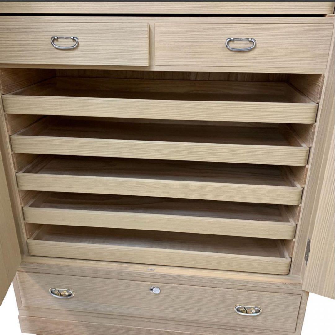 高級桐箪笥　加茂桐たんす さが美創作 伝統工芸士 頓所芳男作