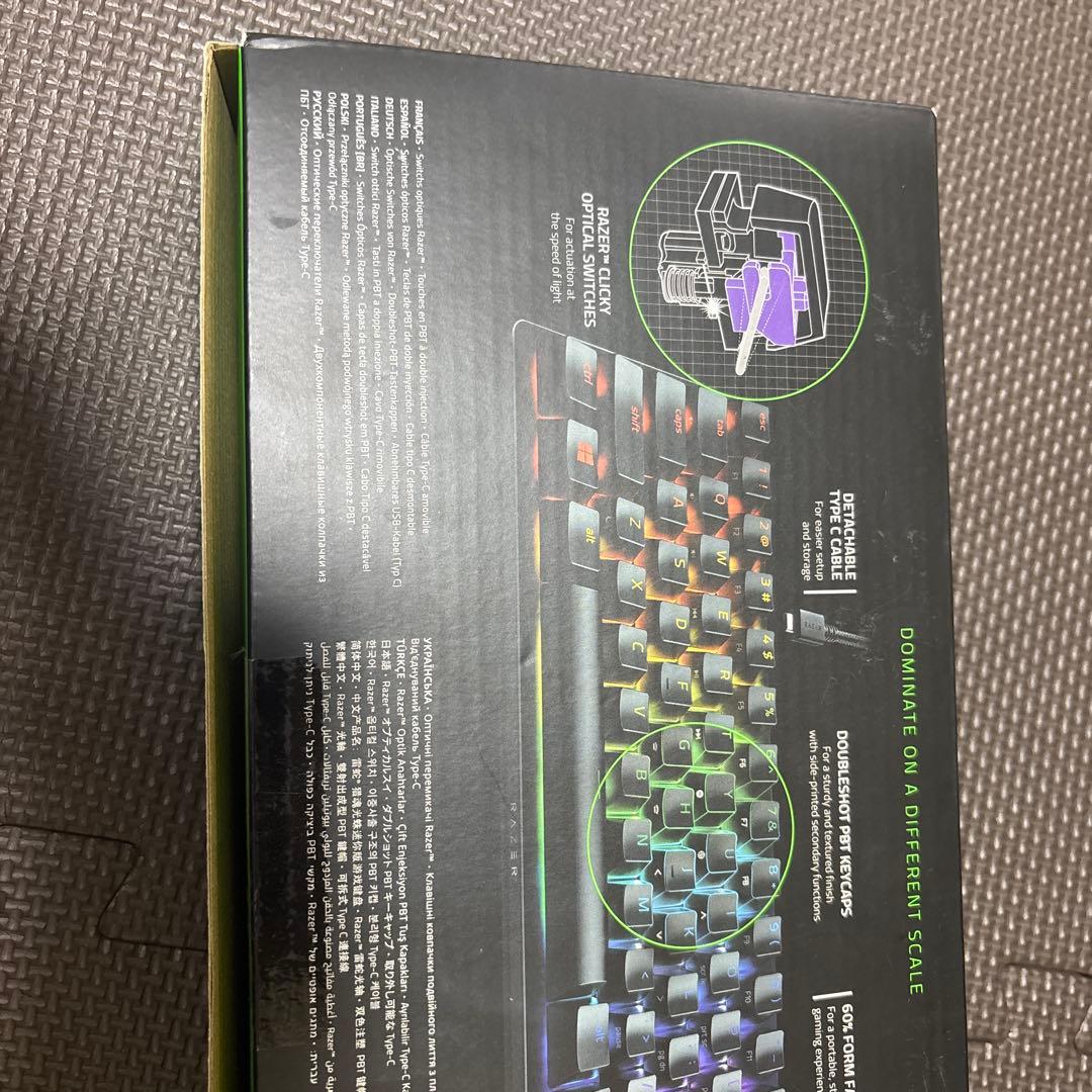 キーボード razer huntsman mini formfactor60%