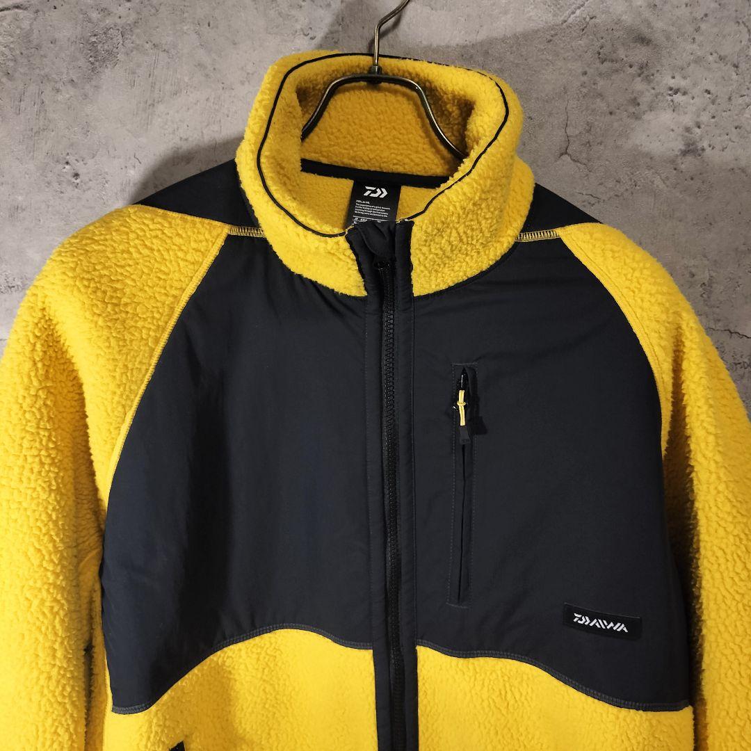 DAIWA レトロフリースジャケット DJ-3123 フェードイエロー XL