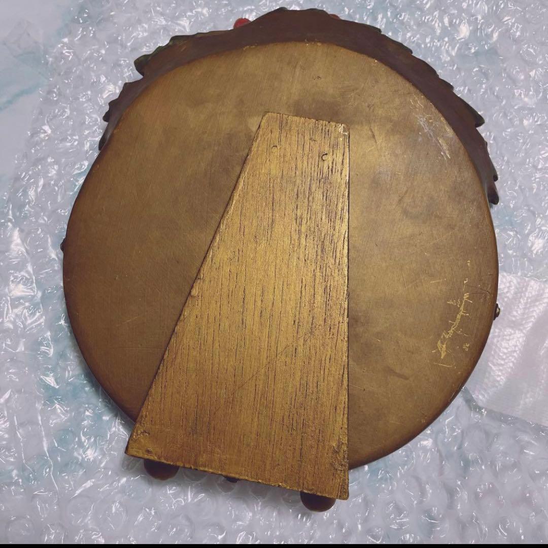 バーボラミラー お花 イギリス アンティーク レア品