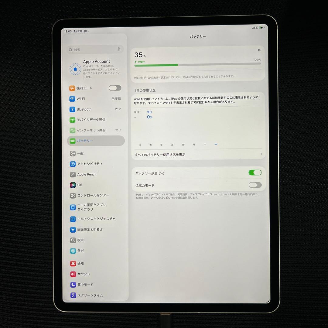 iPad Pro 12.9インチ (第４世代) Wi-Fi + Cellular