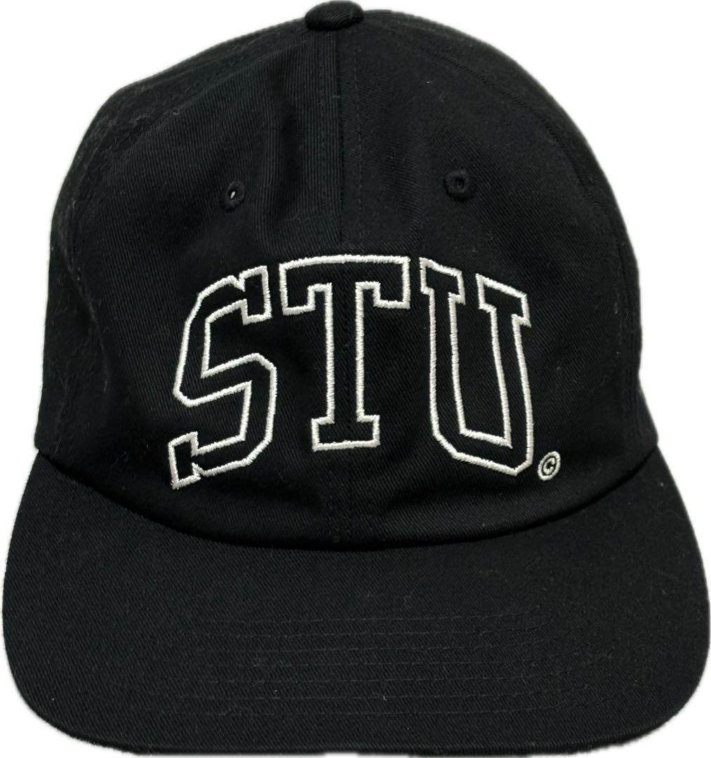 STUSSY ブラック STU キャップ
