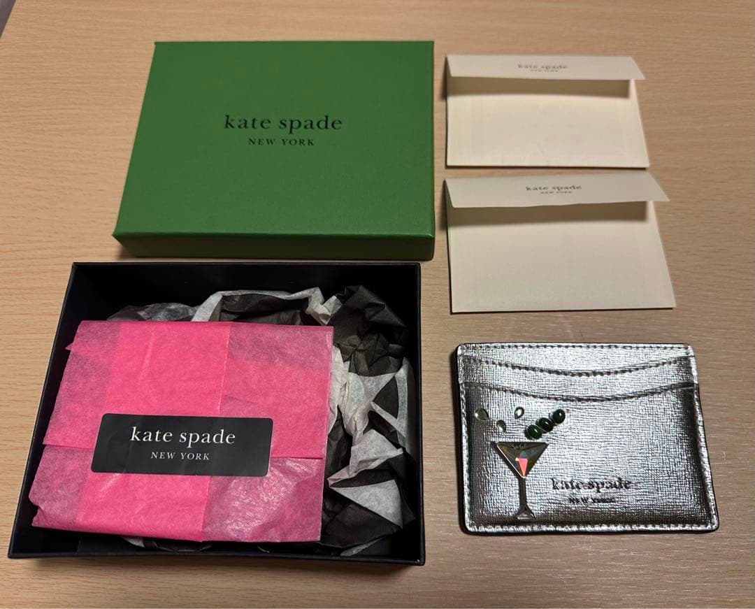 【杏】ケイトスペード カードケース カクテル