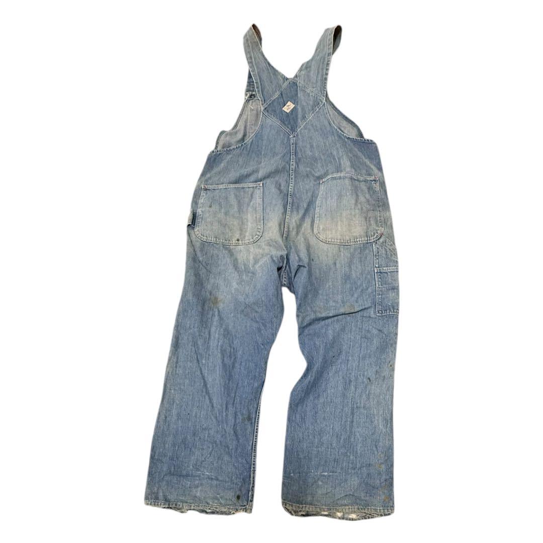 40s PAYDAYオーバーオール W108cm ビンテージ デニム