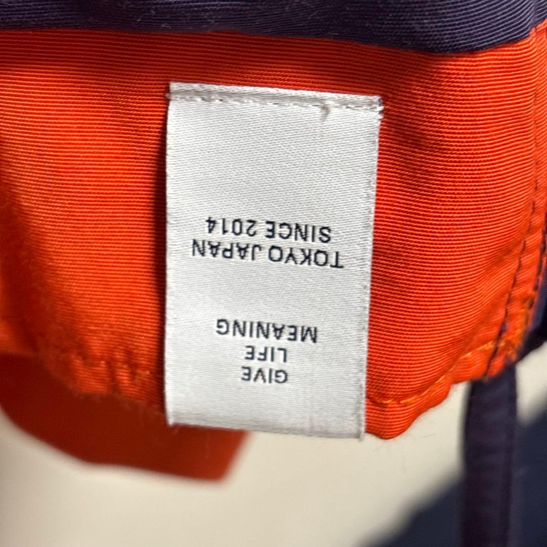 美品　DESCENDANT ナイロンジャケット オレンジ　秋冬コーデ