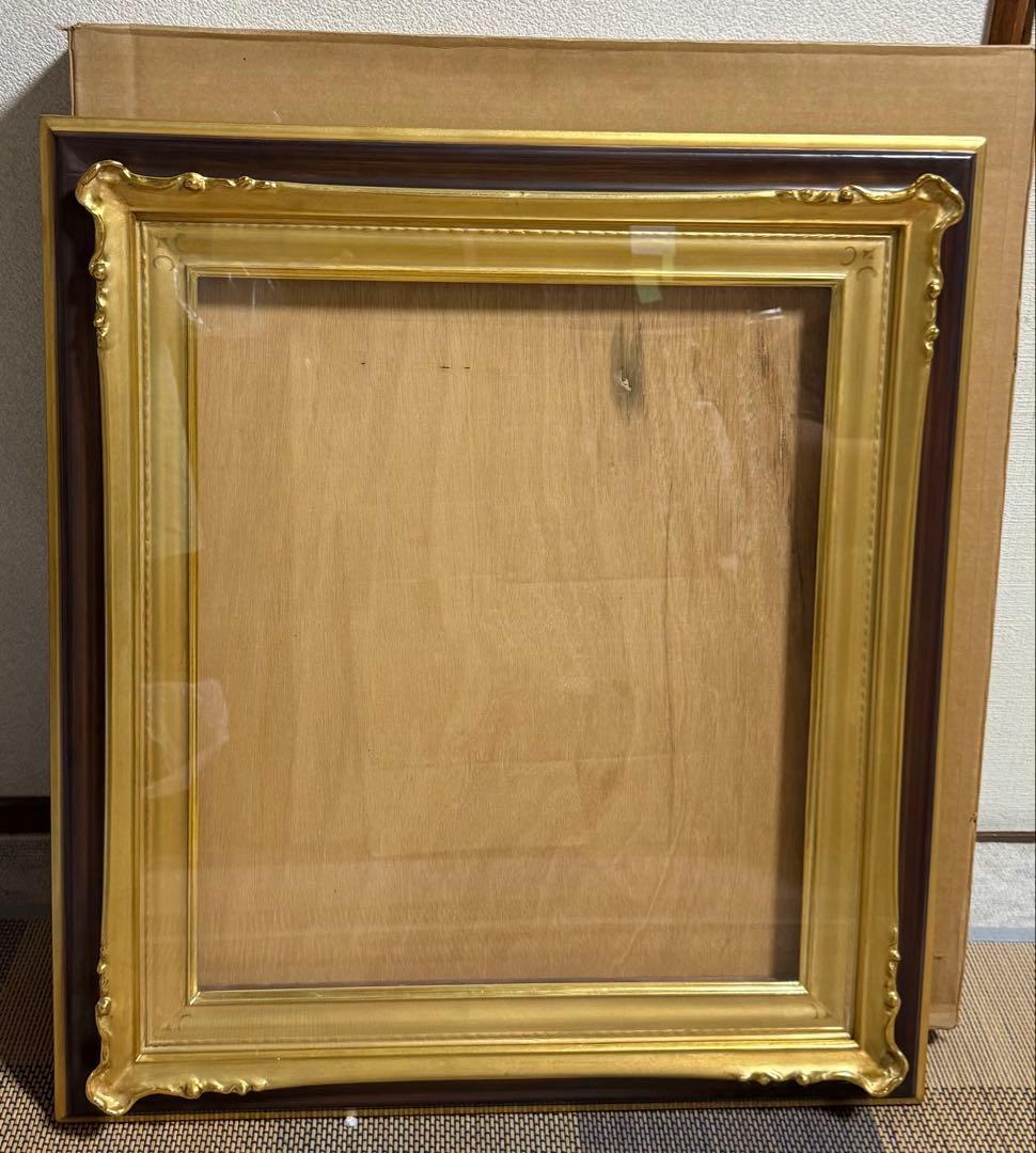 美品　空額　F10サイズ　 装飾的な金色の油彩額縁⑨