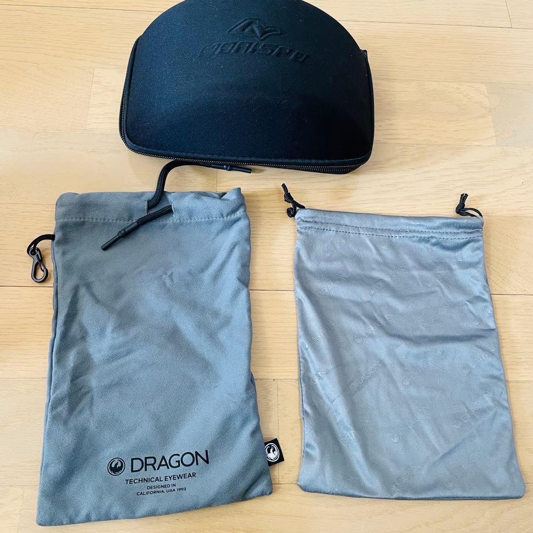 極美品✨　DRAGON ゴーグル PXV エンボスロゴ　ケース付き　23-24