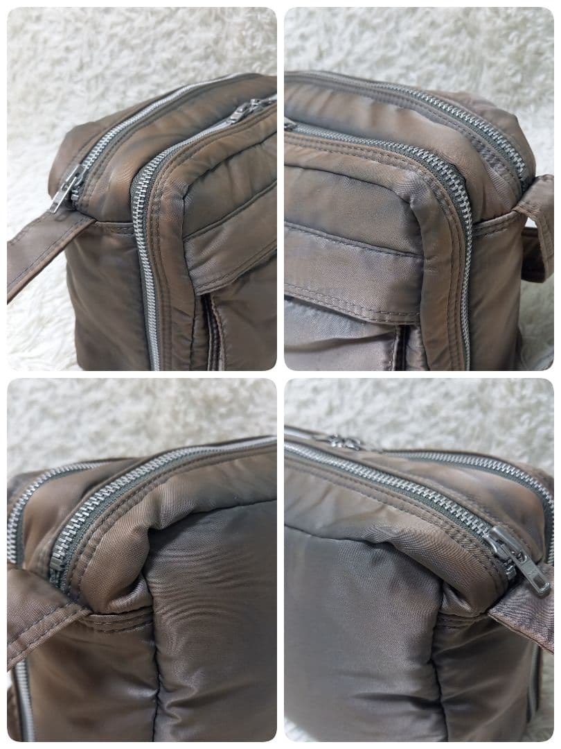 PORTER　TANKER　二層式　ショルダーバッグ　L　タンカー　グレー