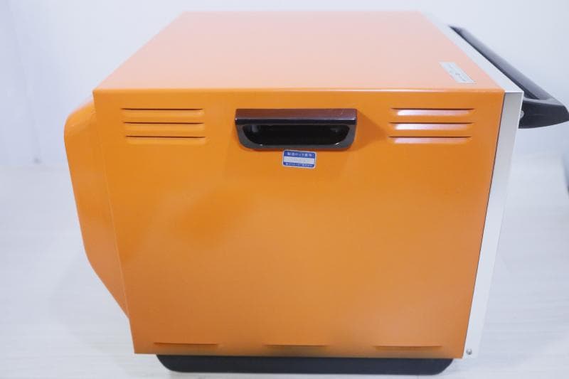 レトロ【ほぼ未使用】象印テンピハイメニュー 天火オーブン-ガス上のせ式◆オレンジ