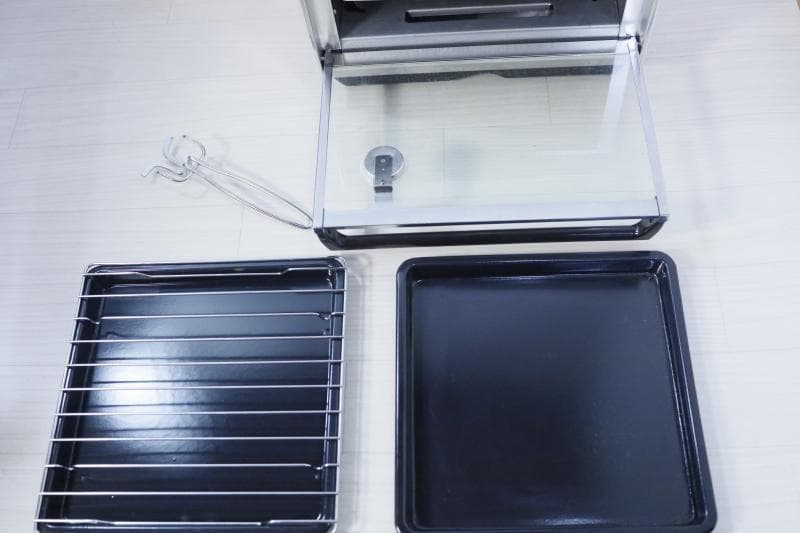 レトロ【ほぼ未使用】象印テンピハイメニュー 天火オーブン-ガス上のせ式◆オレンジ