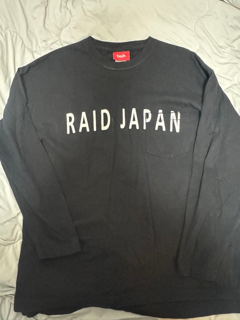 【SALE】【希少】レイドジャパン　Tシャツ 長袖　黒　Lサイズ