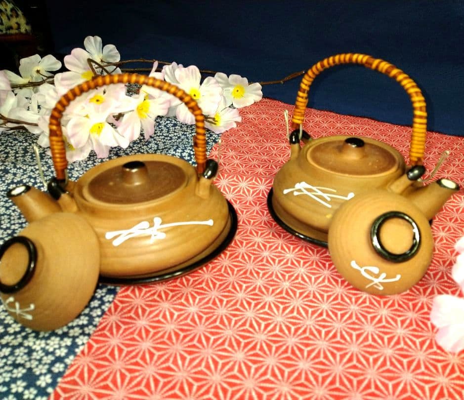 おもてなし♥多目的素焼き土瓶セット♥4組⬛日本酒⬛焼酎⬛土瓶蒸し⬛お茶漬け