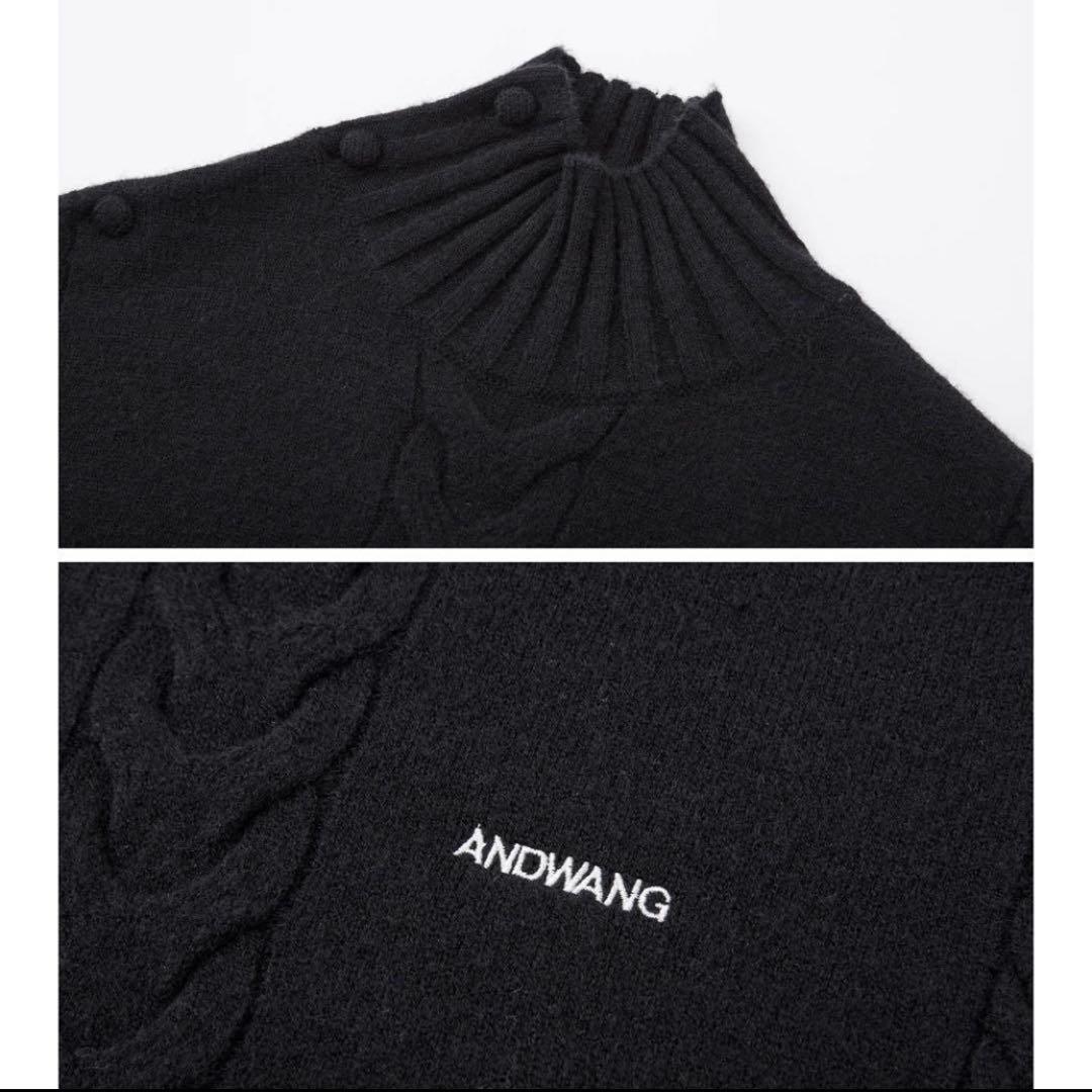 ワンピース andwang Ribbon Balloon Cutout Dress