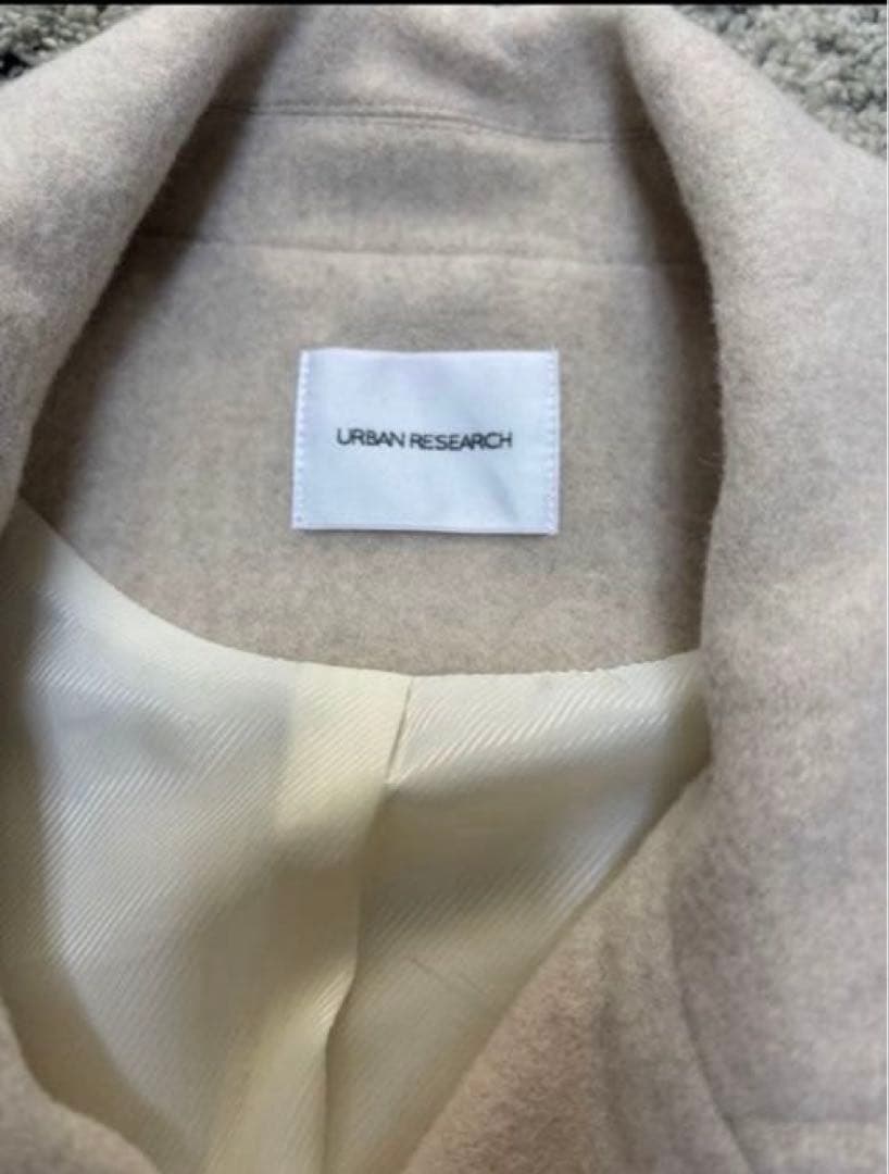 美品　UR スーパー100メルトンPコート