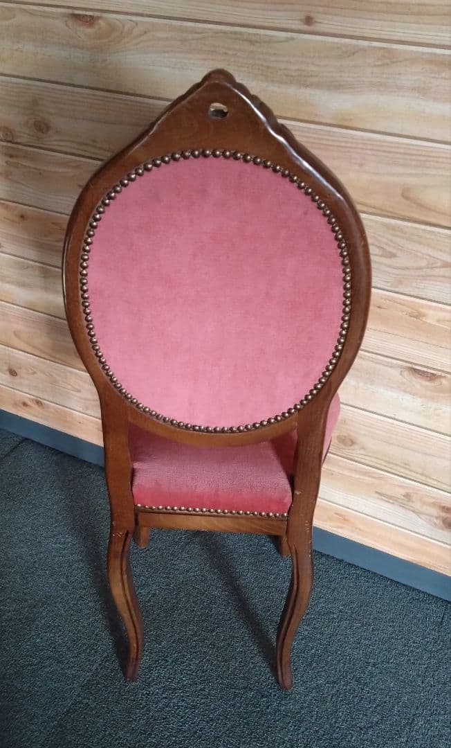 アンティークチェア 猫脚 ロココ調 木彫り彫刻 ダイニングチェア