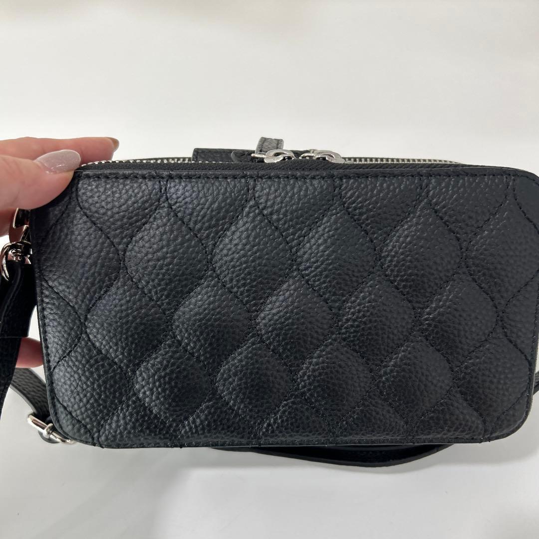 みんた　ear ブラック2WAYショルダーバッグ