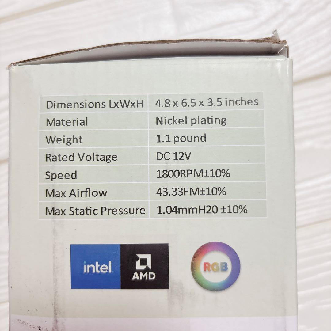 Dracaena RGB CPU エアクーラー120mm PWG CPU