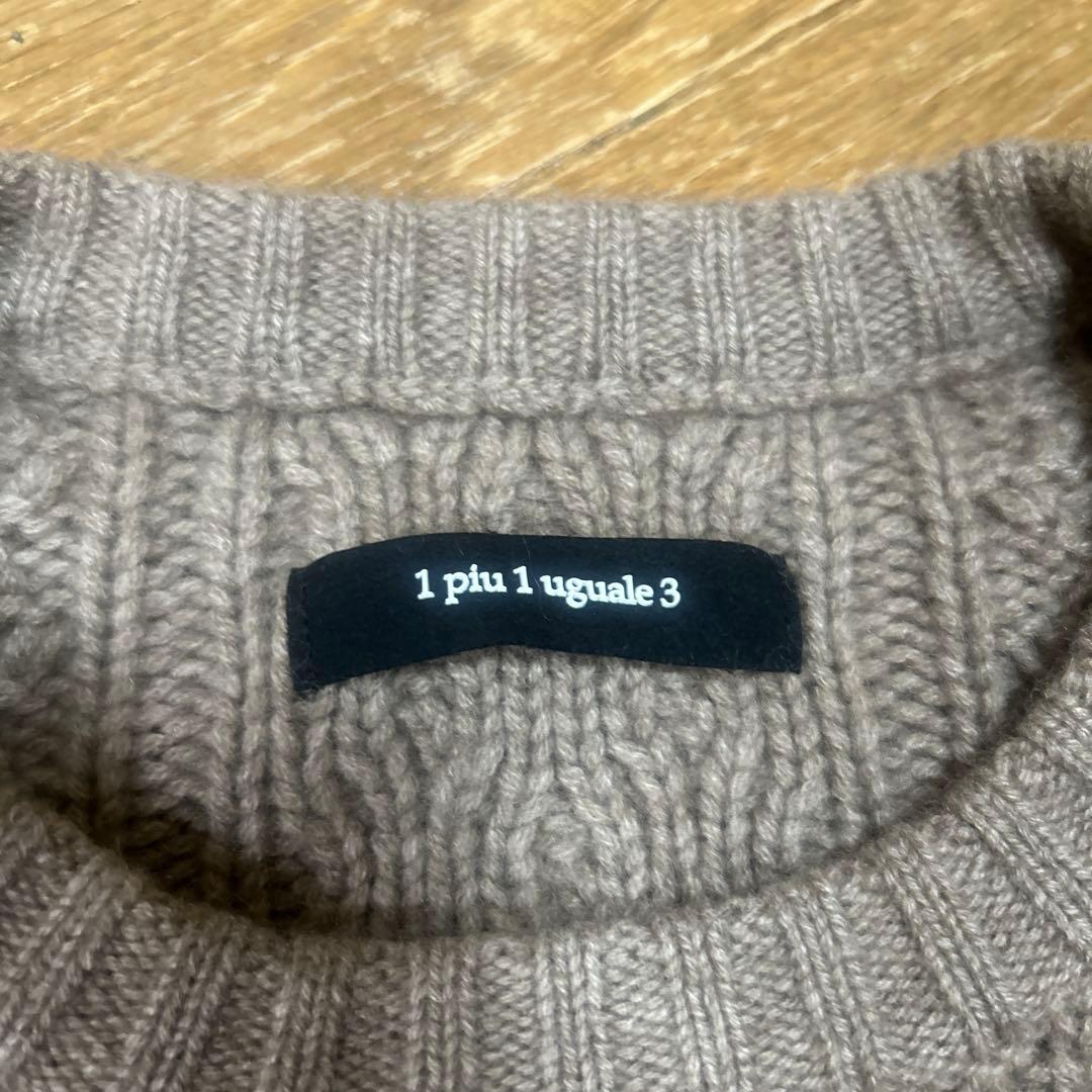専用　1piu1uguale3 カシミヤ100 ニット