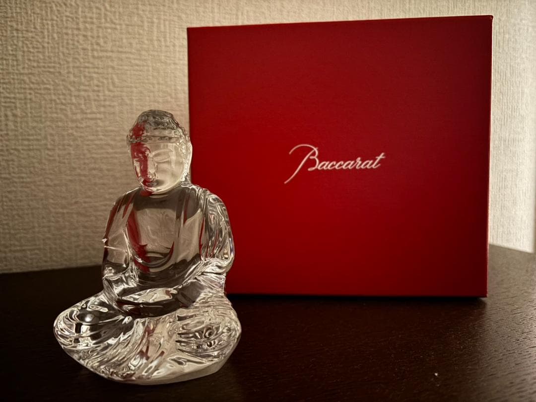 ※大幅値下げ※【バカラ／Baccarat】クリスタルフィギュア仏陀(ブッダ)