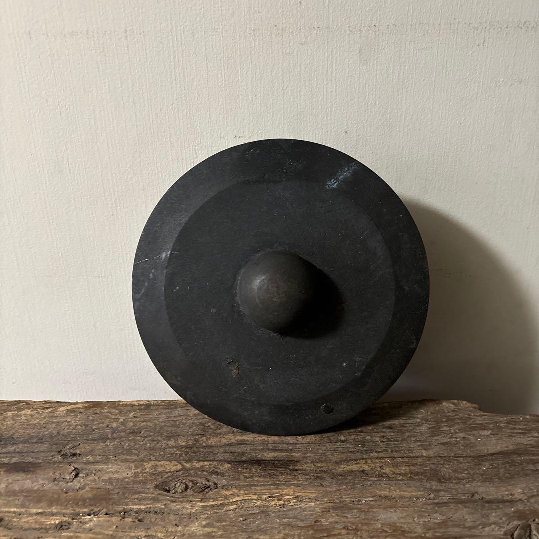 時代　銅鑼　銅鑼桴　鳴り物　だんじり鉦　祭鉦　双盤　鉦吾　鉦鼓　古美術　検:李朝