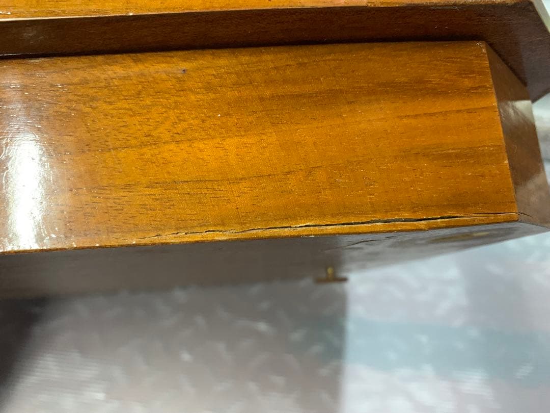 イタリア オルゴール 猫脚 テーブル コレクションケース コンソール 花台