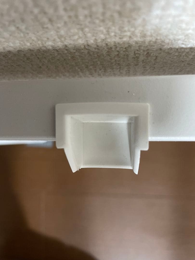 ホワイト シングルベッドフレーム コンセント付き