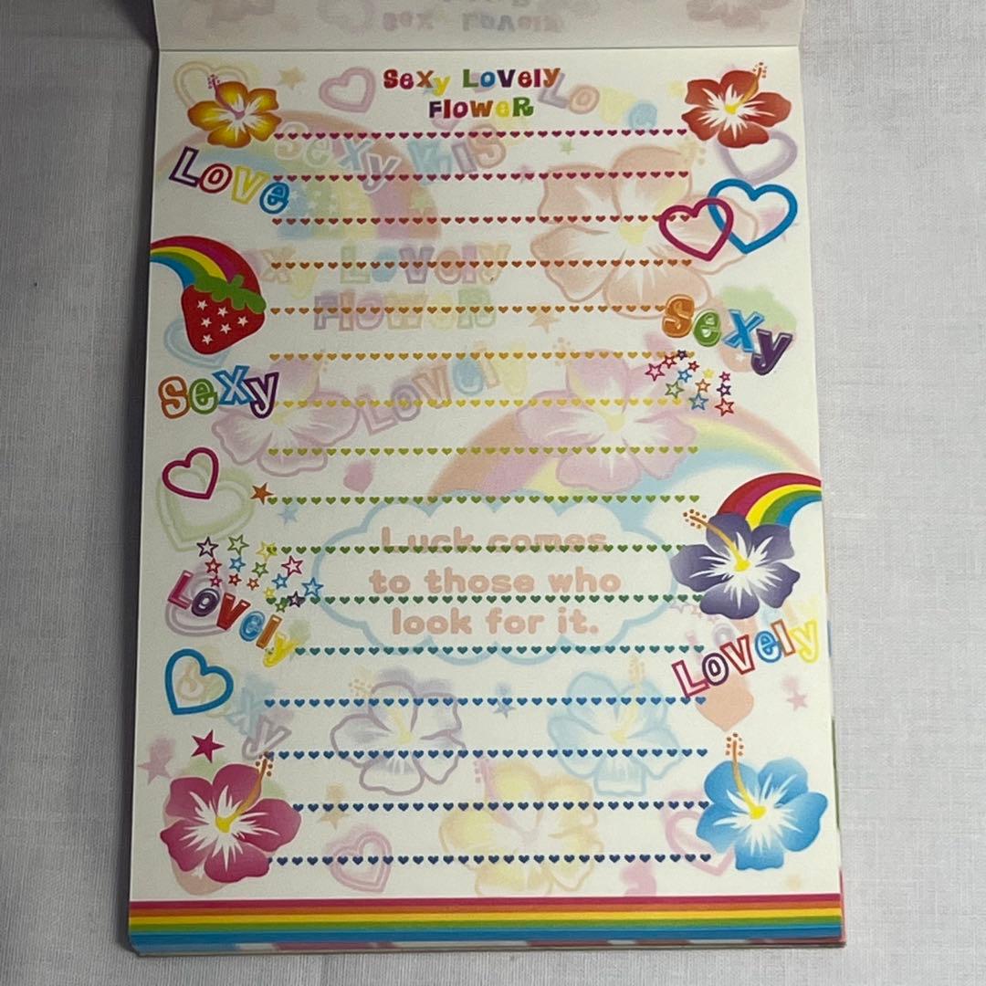 【在庫限り】【レア】ハイビスカス　メモ帳　平成レトロ　昭和レトロ　プレコ