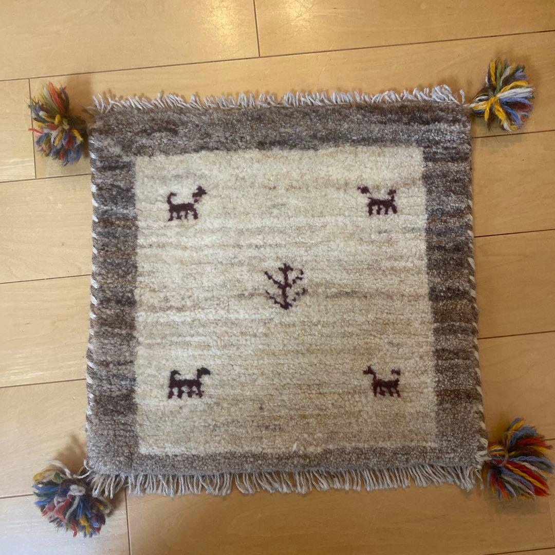 ギャッペ 絨毯 チェアマット 40×40 2枚セット