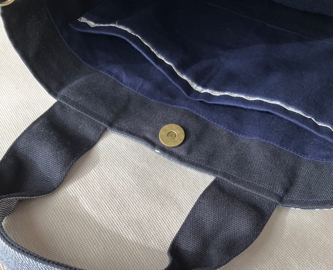 ミナペルホネン ハンドメイド　鳥の集う森パッチワーク×metsä トートバッグ