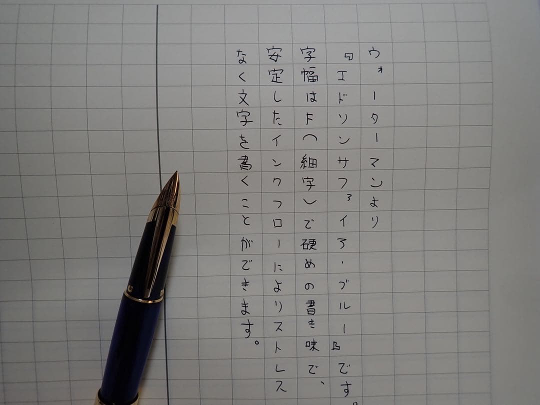 ウォーターマン｜エドソンサファイア・ブルー｜万年筆｜F（細字）｜箱あり