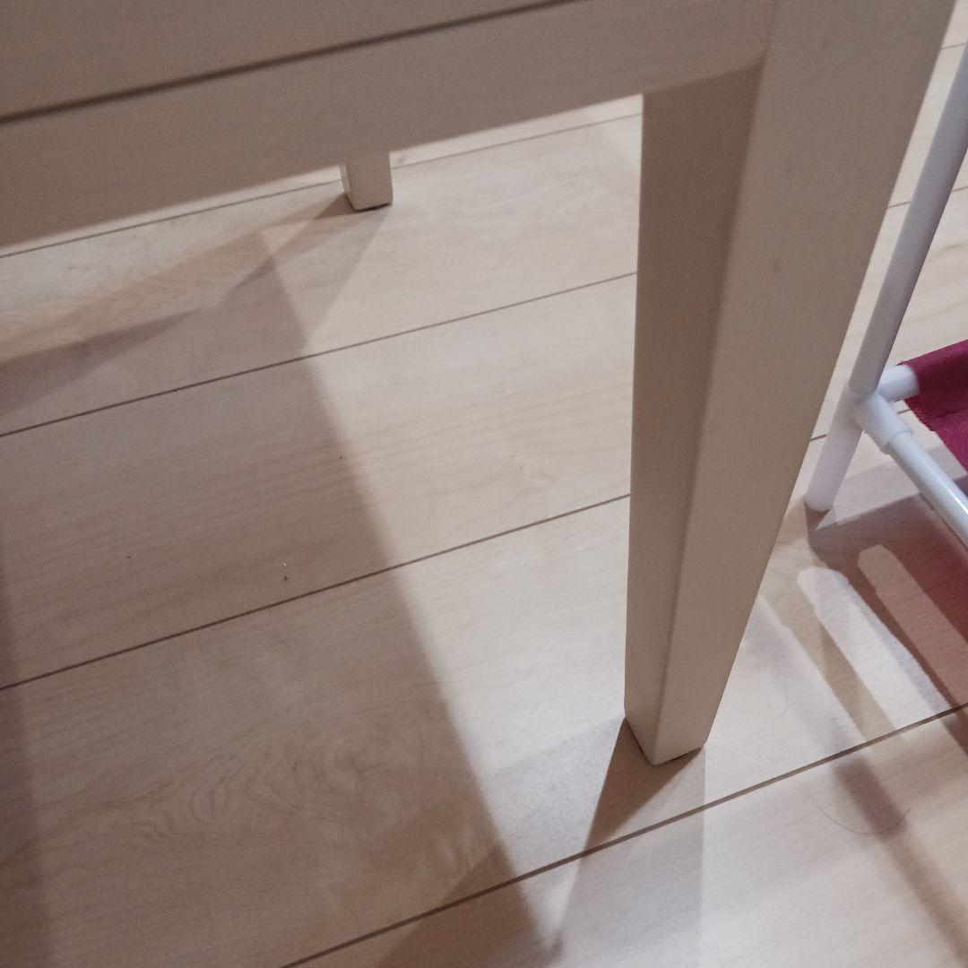 ホワイトガラス天板センター　ローテーブル　アクセサリー