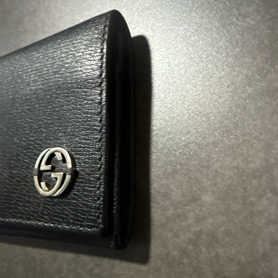 極美品　1回　短時間使用　gucci グッチ　インターロッキングG 名刺入れ