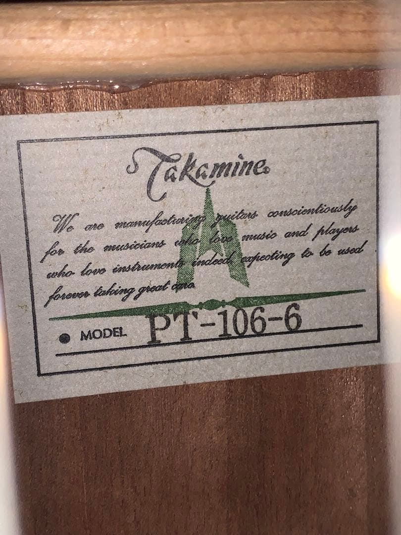 美品！ Takamine PT-106-6 エレアコ 長渕剛 アコギ