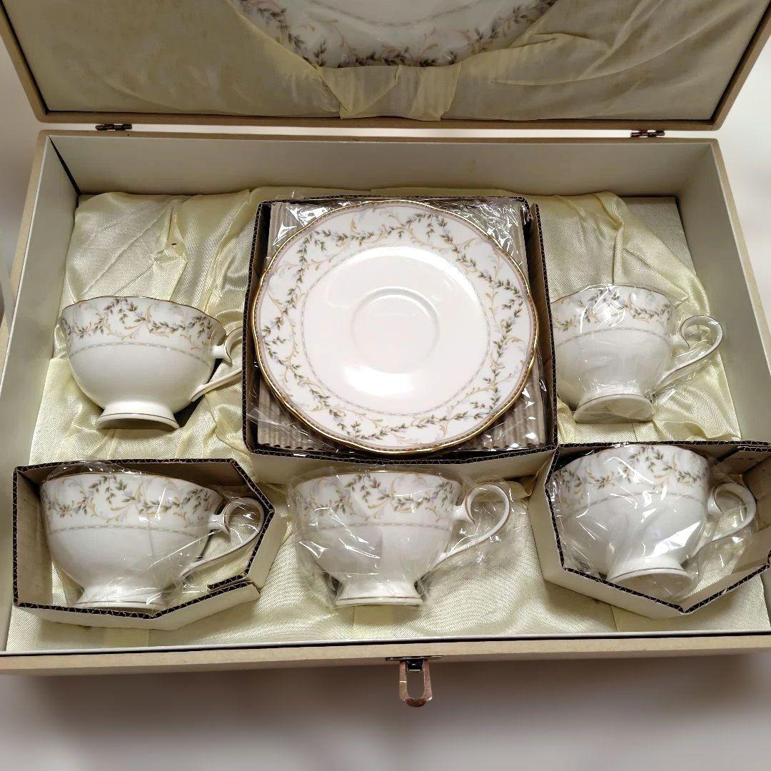 ノリタケ　シエラモレナ　サロンセット カップ&ソーサー5客　大皿❇️未使用品