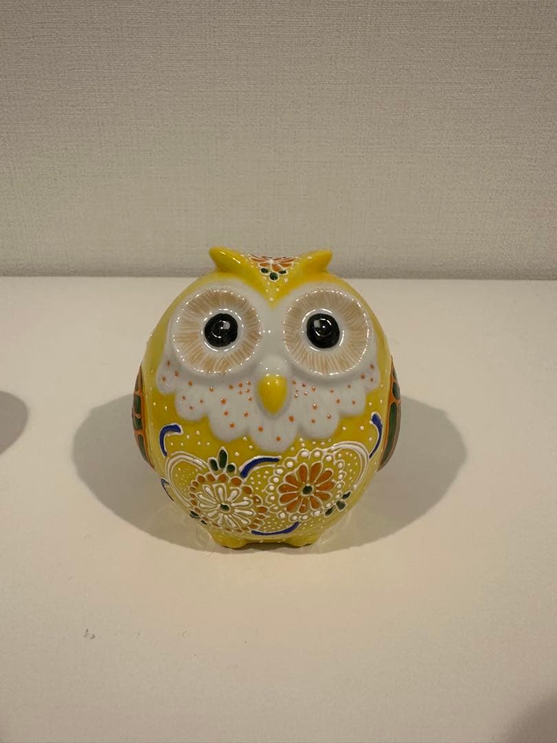 フクロウの陶器置物セット