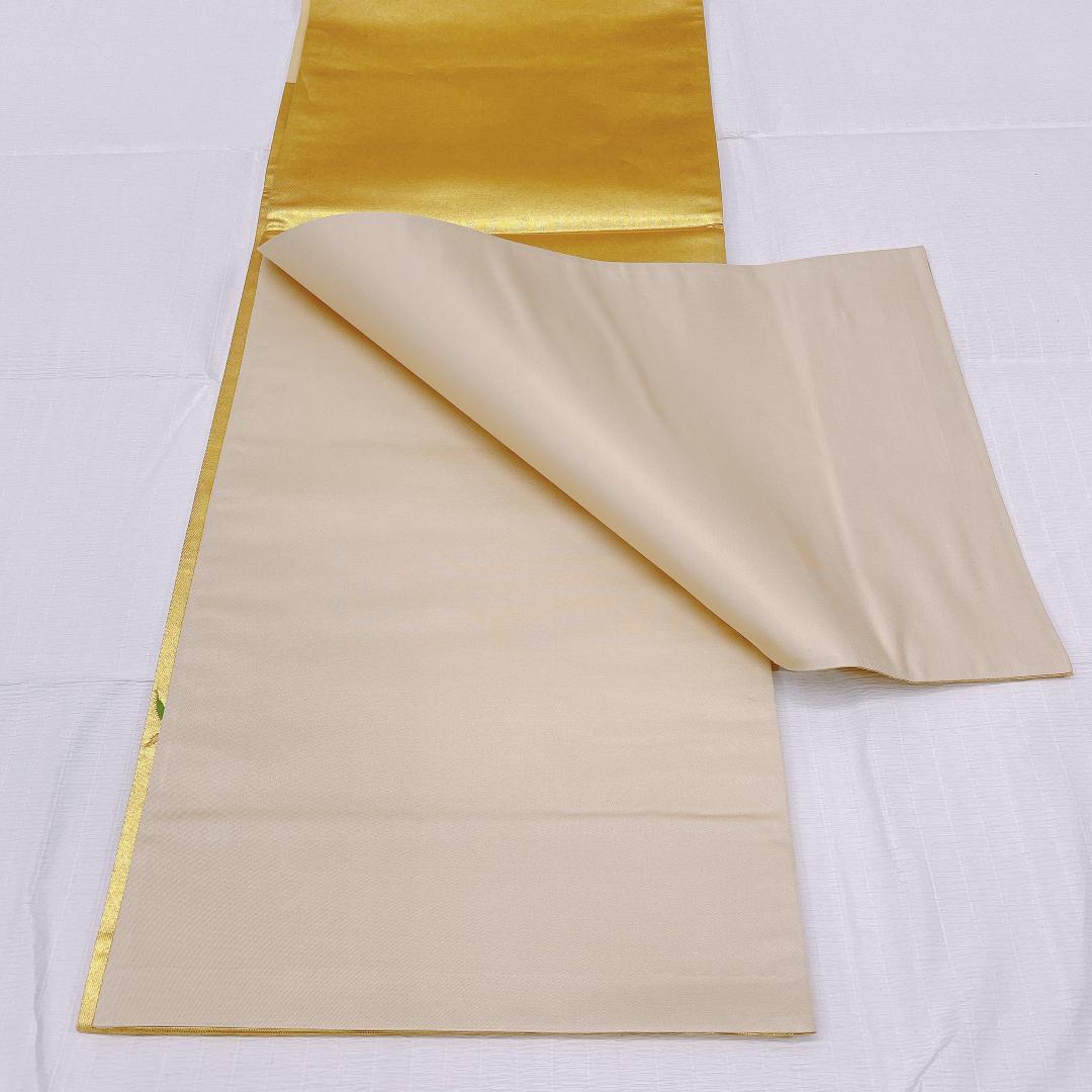 ★4063★ 袋帯 ゴールド お太鼓柄　フォーマル用