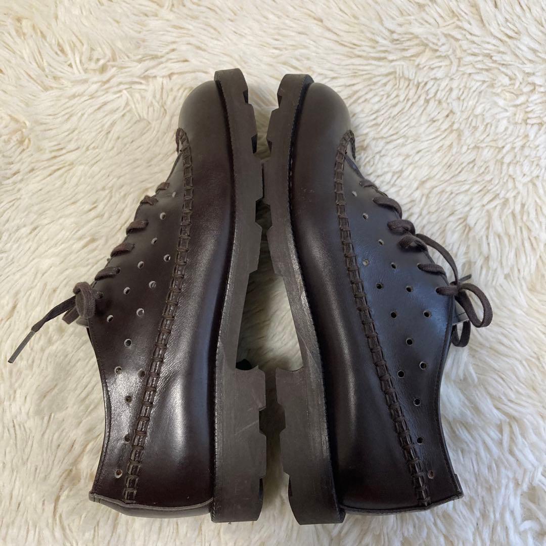 イッセイミヤケ ACCESSORY ドレスシューズ パンチング ダークブラウン