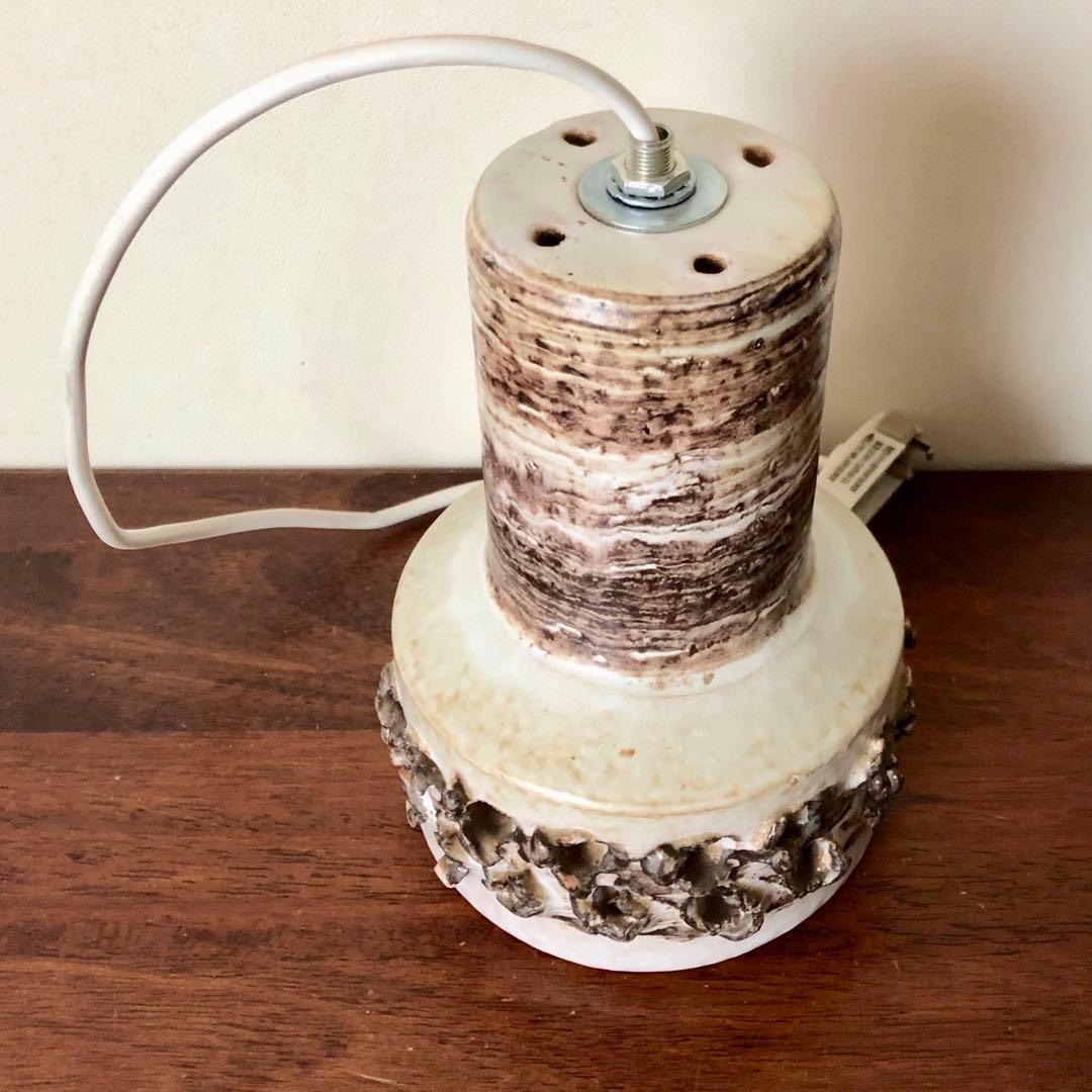 デンマーク　北欧ビンテージ　陶器ペンダントランプ(A)