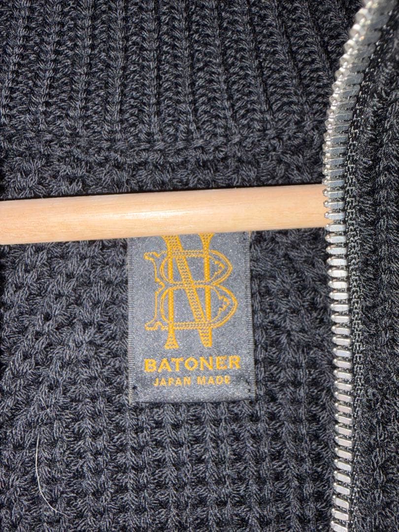 バトナー　ドライバーズニット　ブラック