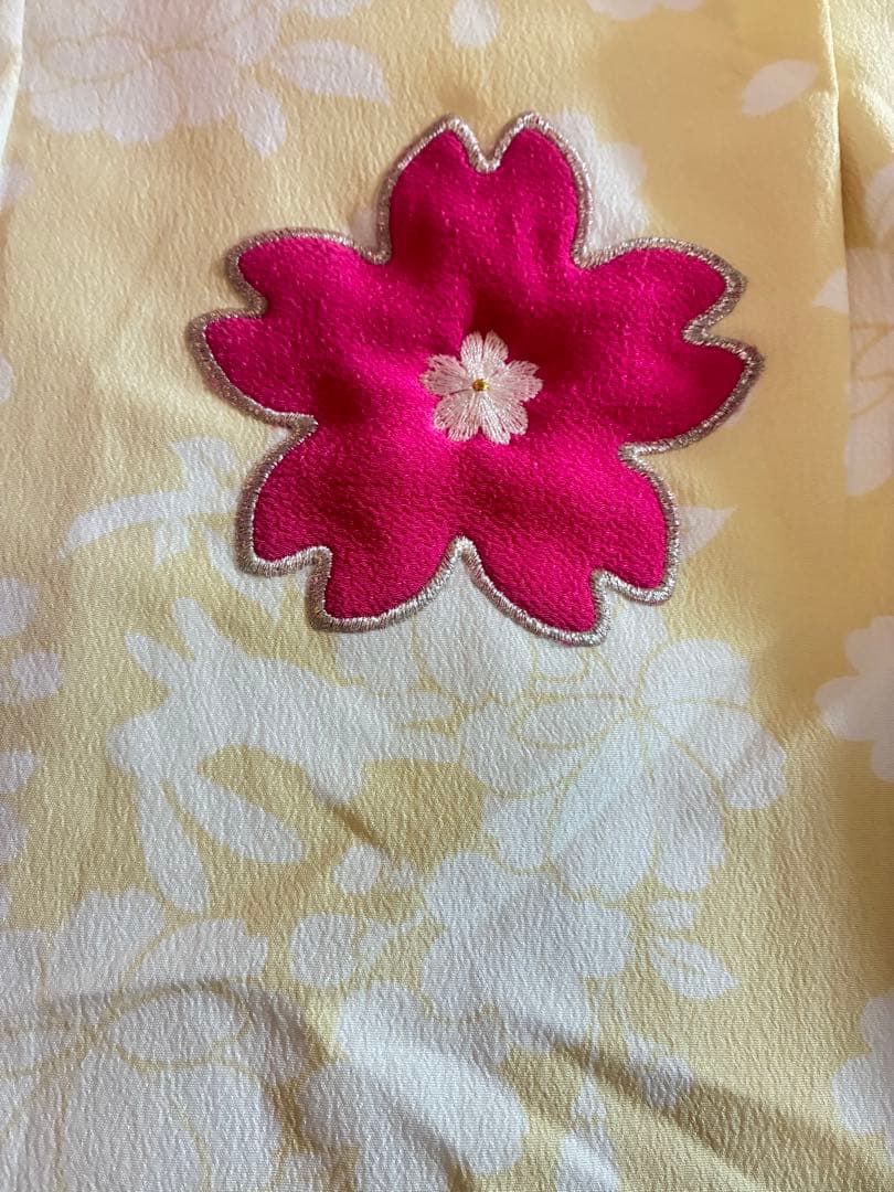 まめ姫ちゃん　JAPANスタイル　振袖バージョン　七五三 7歳用 着物セット