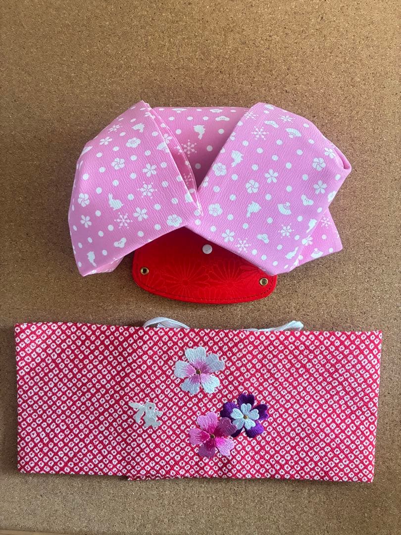 まめ姫ちゃん　JAPANスタイル　振袖バージョン　七五三 7歳用 着物セット