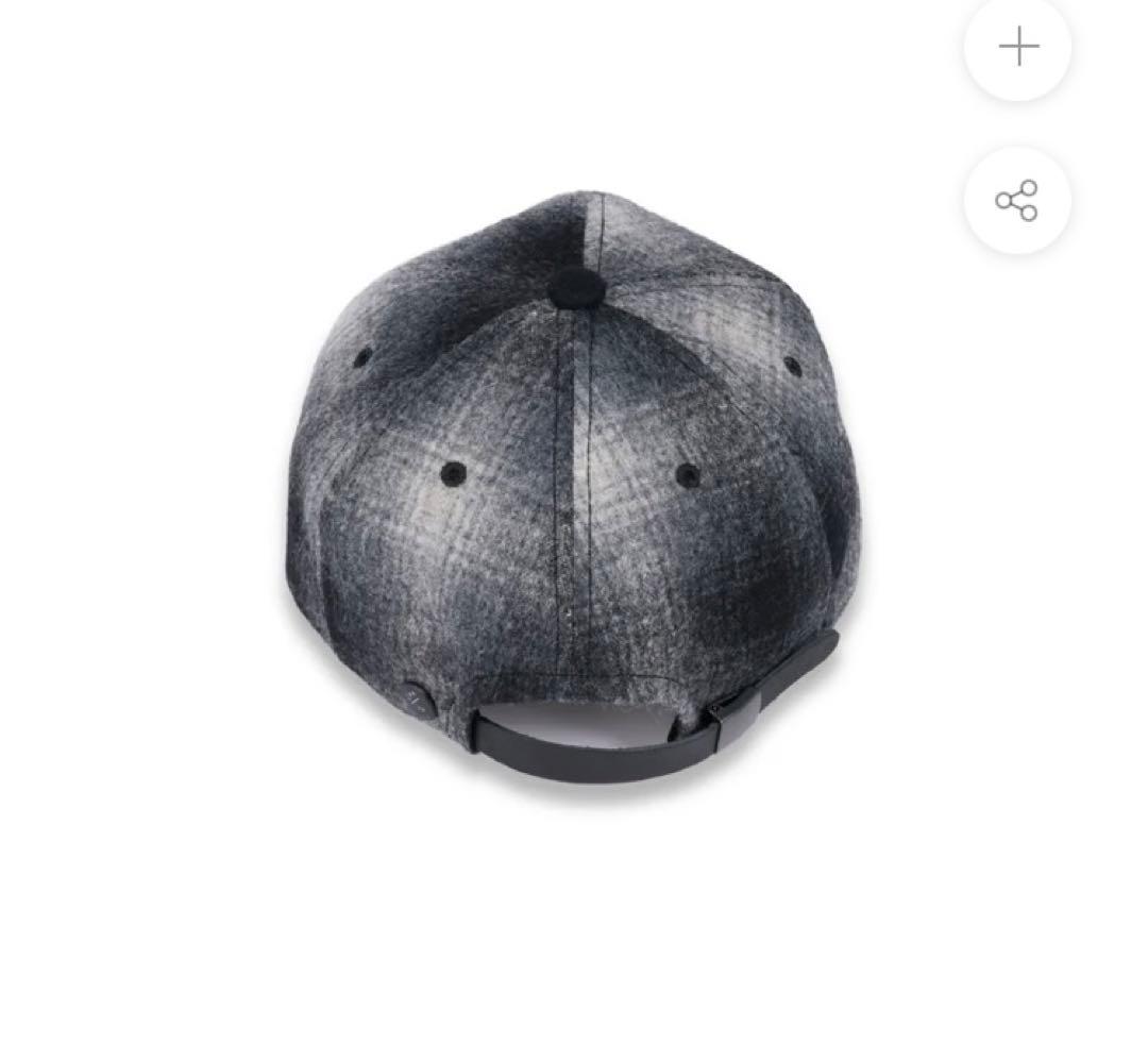 帽子 CPH 6PANELCAP OMBRE CHECK GRAY&BLACK