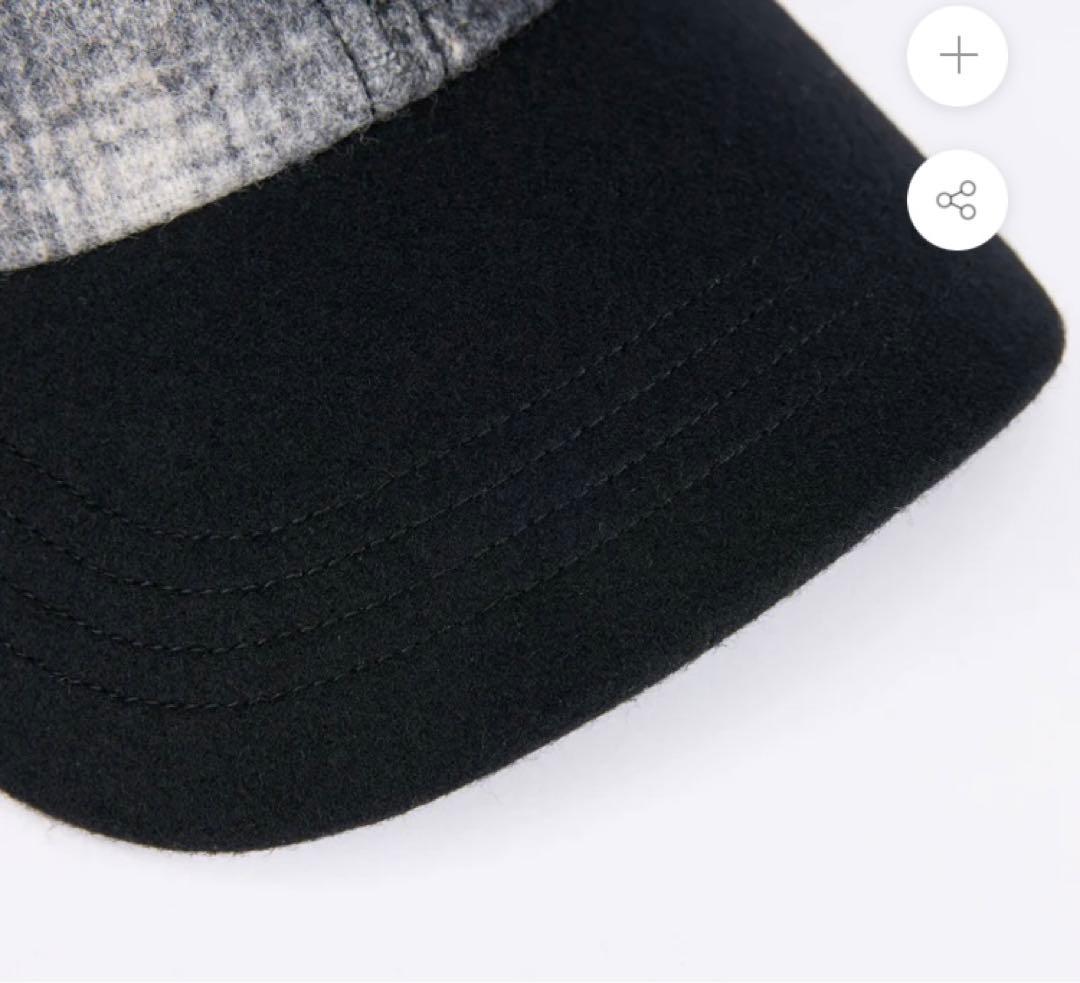 帽子 CPH 6PANELCAP OMBRE CHECK GRAY&BLACK