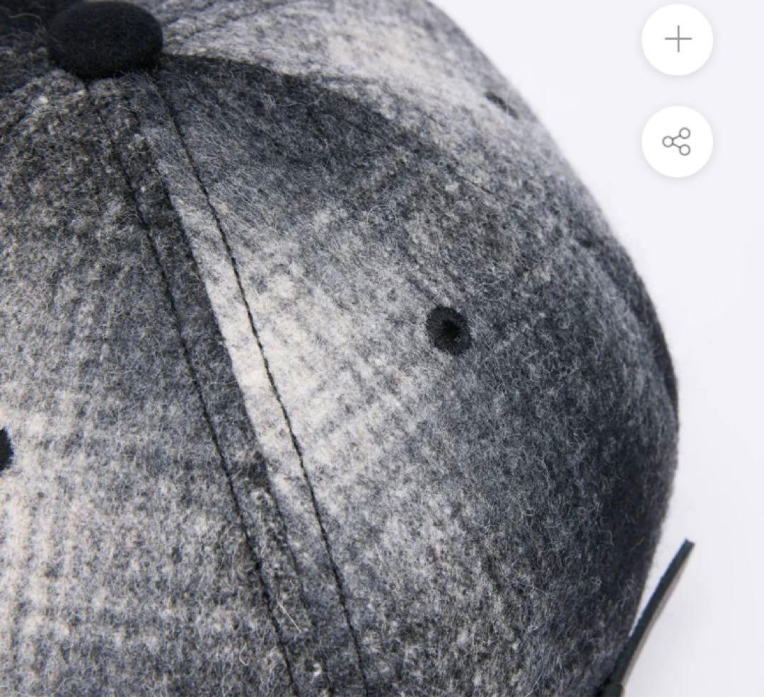 帽子 CPH 6PANELCAP OMBRE CHECK GRAY&BLACK