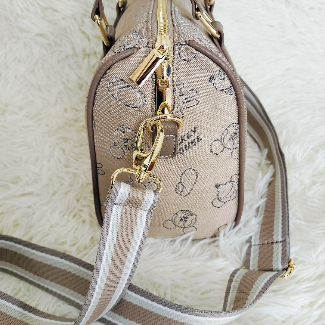Disney トートバッグ ミッキー 総柄 2way ショルダーバッグ