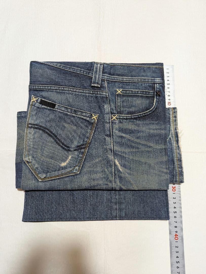 デニムリメイク 帯ベルト（お太鼓作り帯）No.1793 和洋折衷コーデ