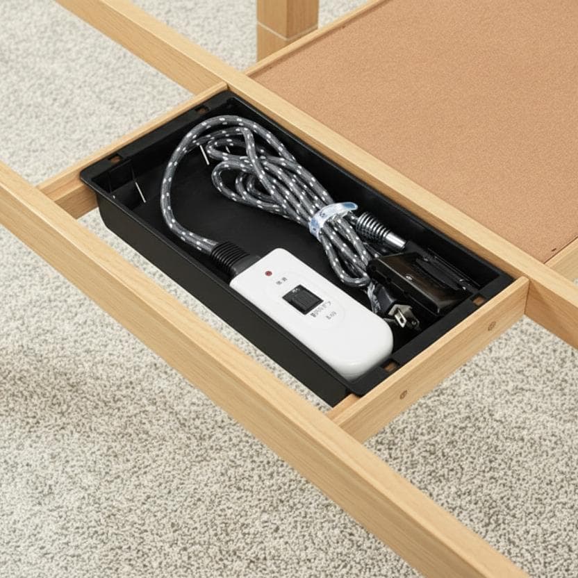 送料無料【新品】幅90㎝ 高さが調節できる家具調こたつ アウトレット