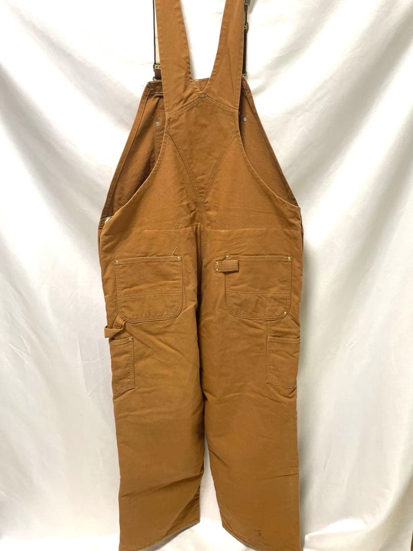 専用　　　オーバーオール 46インチ　ダック地　ダブルニー　キャメル