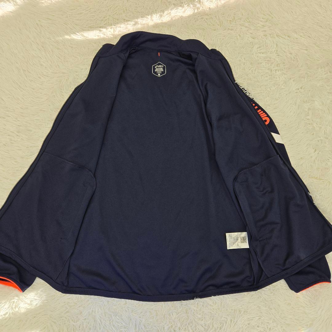 美品○アシックス　AIMハイブリッドフリース&ドライニットジャージ上下2点まとめ